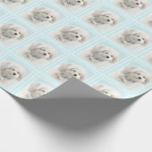 Coton de Tulear Painting - Cute Original Dog Art Cadeaupapier (Hoek)