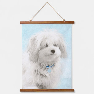 Coton de Tulear Painting - Cute Original Dog Art Hangend Wandkleed