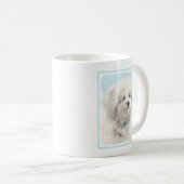 Coton de Tulear Painting - Cute Original Dog Art Koffiemok (Voorkant rechts)