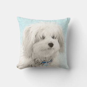 Coton de Tulear Painting - Cute Original Dog Art Kussen