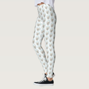 Coton de Tulear Painting - Cute Original Dog Art Leggings