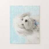 Coton de Tulear Painting - Cute Original Dog Art Legpuzzel (Verticaal)