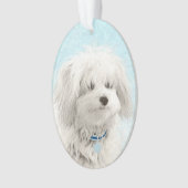 Coton de Tulear Painting - Cute Original Dog Art Ornament (voorkant)