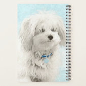 Coton de Tulear Painting - Cute Original Dog Art Planner (Achterkant)