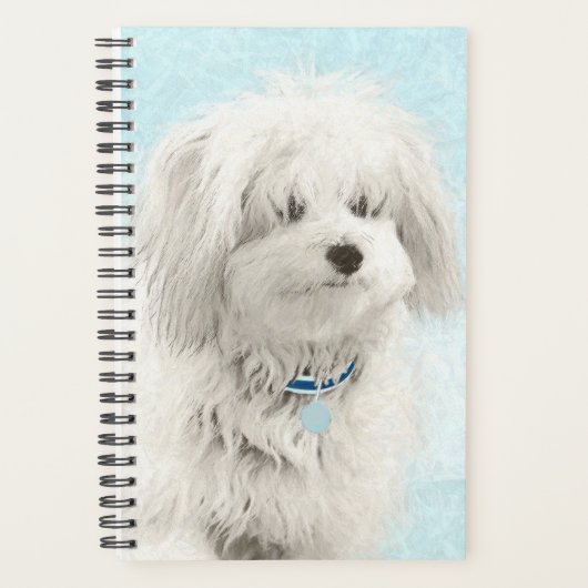 Coton de Tulear Painting - Cute Original Dog Art Planner (Voorkant)