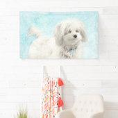 Coton de Tulear Painting - Cute Original Dog Art Spandoek (Insitu)