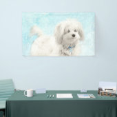 Coton de Tulear Painting - Cute Original Dog Art Spandoek (Beurs)