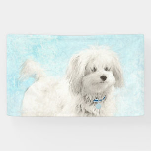 Coton de Tulear Painting - Cute Original Dog Art Spandoek