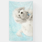 Coton de Tulear Painting - Cute Original Dog Art Spandoek (Verticaal)