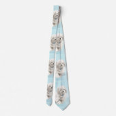 Coton de Tulear Painting - Cute Original Dog Art Stropdas (Achterkant)