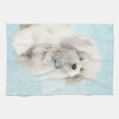 Coton de Tulear Painting - Cute Original Dog Art Theedoek (Horizontaal)