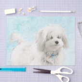 Coton de Tulear Painting - Cute Original Dog Art Tissuepapier (Craft)