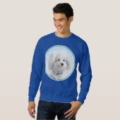 Coton de Tulear Painting - Cute Original Dog Art Trui (Voorkant volledig)
