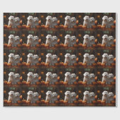 Coton De Tulear Puppy Herfst Delight Pompoen Cadeaupapier (Vlak)