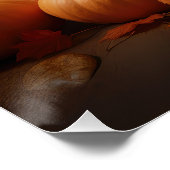 Coton De Tulear Puppy Herfst Delight Pompoen Perfect Poster (Hoek)