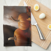 Coton De Tulear Puppy Herfst Delight Pompoen Theedoek (Quarter Fold)