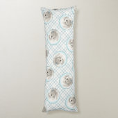 Coton de Tulear Schilderij Schattigee Originele Pe Lichaamskussen (Achterkant (Verticaal))