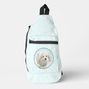 Coton de Tulear Schilderij Schattigee Originele Pe Sling Bag