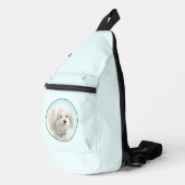 Coton de Tulear Schilderij Schattigee Originele Pe Sling Bag (Rechterhoek)