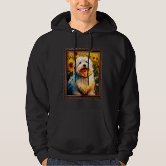 Coton De Tulear Schilderij Zonnebloem Bloem Moeder Hoodie