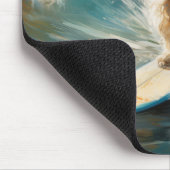 Coton De Tulear Strand Surfen Schilderij Muismat (Hoek)