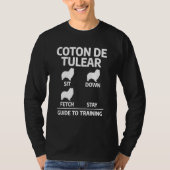 Coton De Tulear Training Guide Dog Trainer T-shirt (Voorkant)