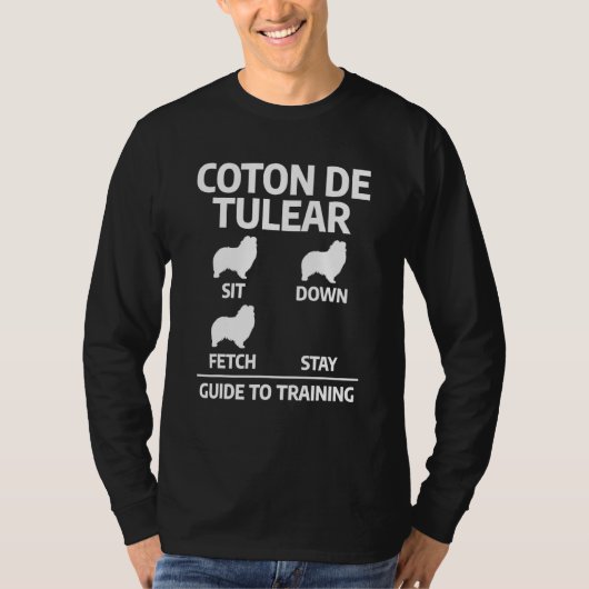 Coton De Tulear Training Guide Dog Trainer T-shirt (Voorkant)