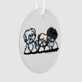 Coton De Tulear Trio Ornament (voorkant)