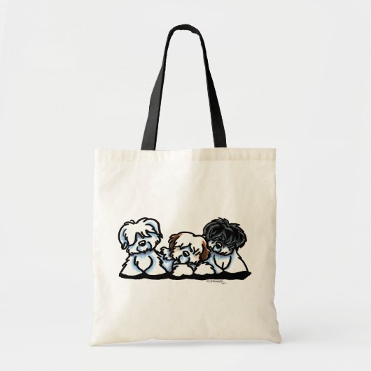 Coton De Tulear Trio Tote Bag (Voorkant)