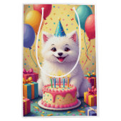 Coton de Tulear Verjaardagsfeest Medium Cadeauzakje (Voorkant)