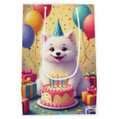 Coton de Tulear Verjaardagsfeest Medium Cadeauzakje (Achterkant)