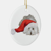 Coton de Tulear - Wachten Keramisch Ornament (Rechts)