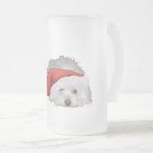 Coton de Tulear - Wachten Matglas Bierpul (Voorkant rechts)