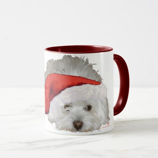 Coton de Tulear - Wachten Mok (Voorkant rechts)