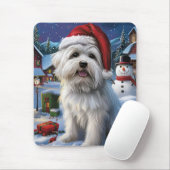 Coton De Tulear Winter Wonderland Kerstvreugde Muismat (Met muis)
