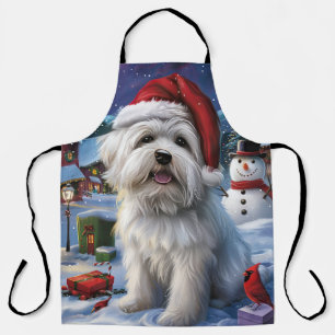 Coton De Tulear Winter Wonderland Kerstvreugde Schort