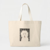 Coton de Tulear Word Cloud Grote Tote Bag (Voorkant)