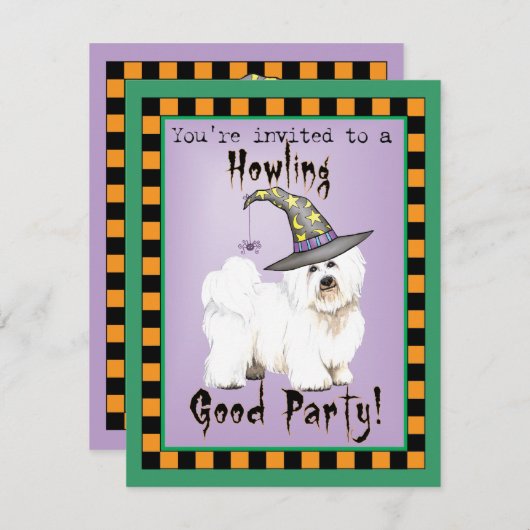 Coton Witch Invitation (Voorkant / Achterkant)