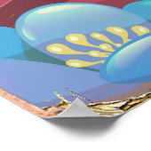 Cotopaxi, Ecuador AIR MAIL-reisposter Poster (Hoek)