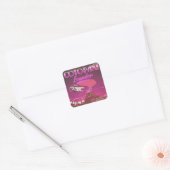 Cotopaxi, Ecuador AIR MAIL-reisposter Vierkante Sticker (Envelop)