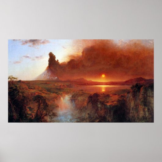 Cotopaxi, Ecuador door de Frederic Edwin Church Poster (Voorkant)