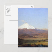 Cotopaxi, Ecuador door de kerk Frederick Edwin Briefkaart (Voorkant / Achterkant)