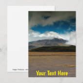  Cotopaxi, Ecuador-kaart (Voorkant / Achterkant)