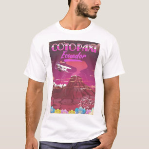 Cotopaxi, Ecuador Luchtpost reisposter T-shirt