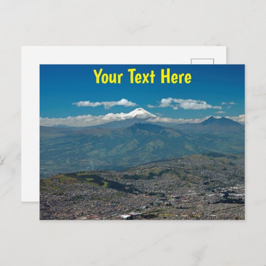 Cotopaxi en Quito Briefkaart (Voorkant / Achterkant)