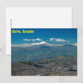 Cotopaxi en Quito-Kaart (Voorkant / Achterkant)