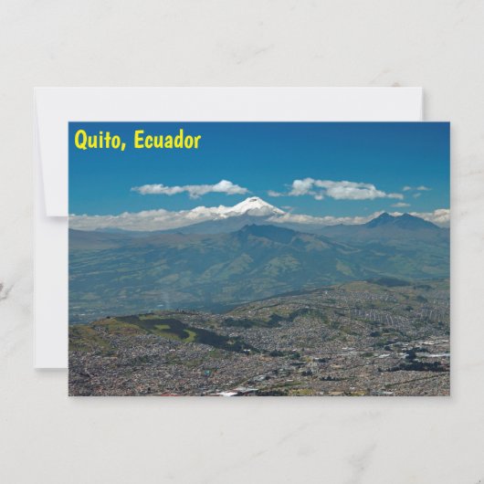 Cotopaxi en Quito-Kaart (Voorkant)
