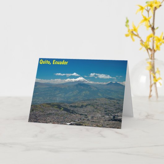 Cotopaxi en Quito Kaart (Gele Bloem)