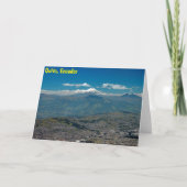 Cotopaxi en Quito Kaart (Voorkant)