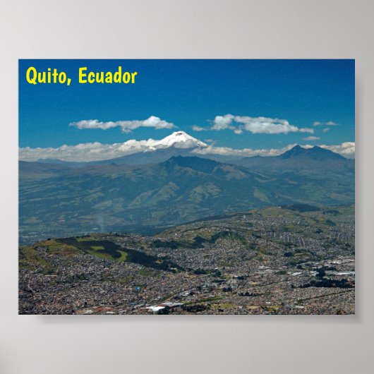 Cotopaxi en Quito Poster (Voorkant)